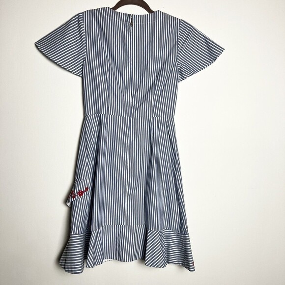 Draper James Blue and White Striped Dress - Picture 6 of 15